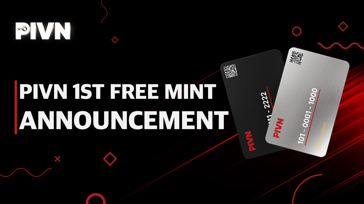 PIVN FREE MINT ANNOUNCEMENT

Hello everyone!
This is PIVN, an 11-digit number that identifies me.

This minting is free for WL role.
In the case of OG, it will be air-dropped to the wallet you registered without participation.

👉Detail : bit.ly/447FfYd