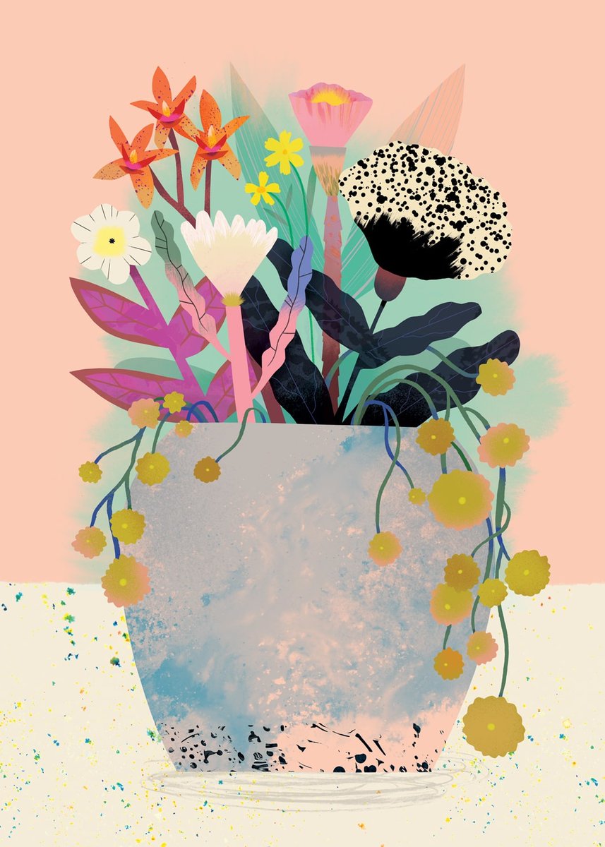 I enjoyed making a series of flower bunch illustrations recently. 

I don't have a garden, but that won't stop me from buying plants for pots on our front porch. Nothing beats seeing the flowers come out in summer. 

sunnybeast.com/collections/ne…