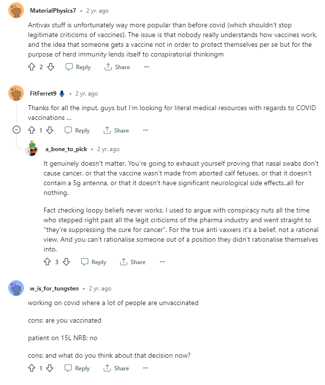 Jikkyleaks's tweet image. What, did you think #ECMOgate wasn't real?

Imagine coming across these junior doctors and daring to ask for azithromycin for your post-COVID pneumonia. 

Looks like @caz_sampson was the tip of the iceberg. 
reddit.com/r/JuniorDoctor…