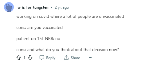 Jikkyleaks's tweet image. What, did you think #ECMOgate wasn't real?

Imagine coming across these junior doctors and daring to ask for azithromycin for your post-COVID pneumonia. 

Looks like @caz_sampson was the tip of the iceberg. 
reddit.com/r/JuniorDoctor…