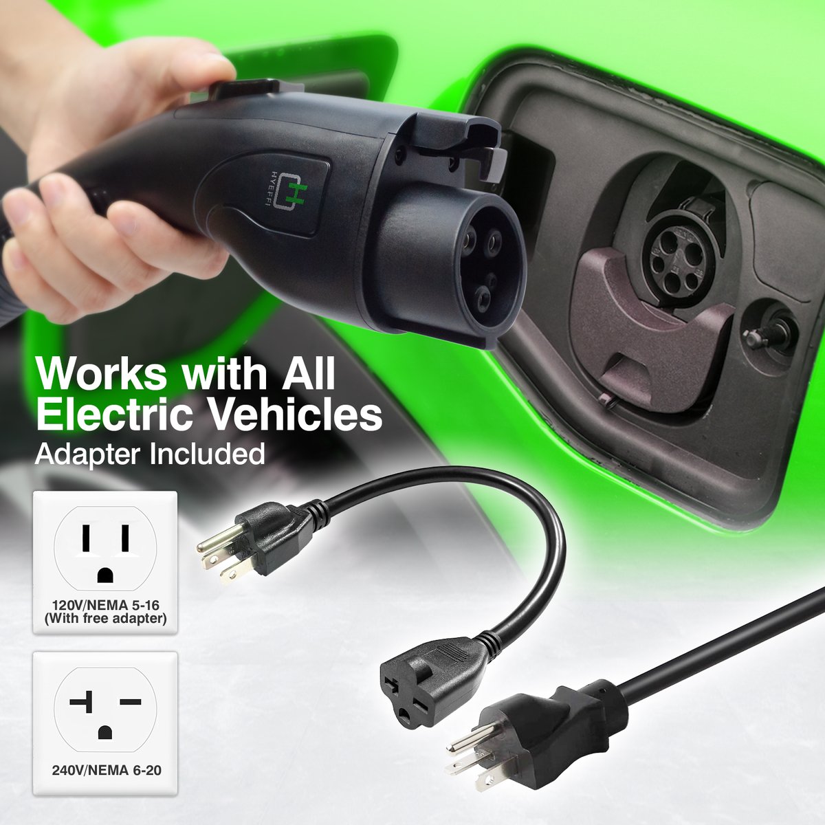You must have a portable charger for your electric car for long trips, and you can get the HYEFFI 16A EV charger with 139.99$ now
amazon.com/dp/B0BWF7GS7M
#electricvehicle #evcar #car #electriccar #electromovilidad #evvehicles #evcarsworld #tesla #hyeffi #renewableenergy