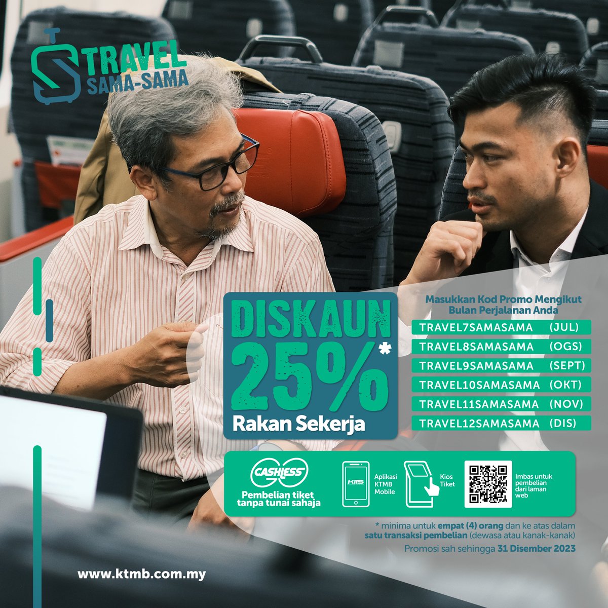 ktm_berhad's tweet photo. Dapatkan tiket anda melalui aplikasi KTMB Mobile, Kios Tiket atau secara dalam talian di https://t.co/ULr0hQcYWQ.
#TravelSamaSama #jomnaikkeretapi #KTMB #ETS #KTMKomuter #KTMKomuterUtara #KTMCharterTrain #KTMIntercity #SkyparkLink #DMU #KTMKargo https://t.co/JgkxheEZmO