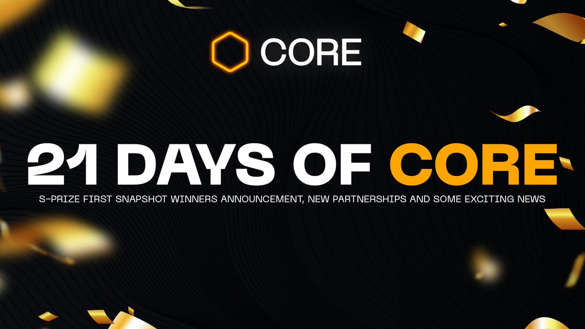 21 Days of Core: Day 18 ☀️

Thank you to all the early S-Prize winners. You are among the first projects ever developed on Core.
This network is incredibly young with multiple more projects still in development.

Keep building and sign up for the S-Prize👇 airtable.com/shrM1ECNaI5mYc…