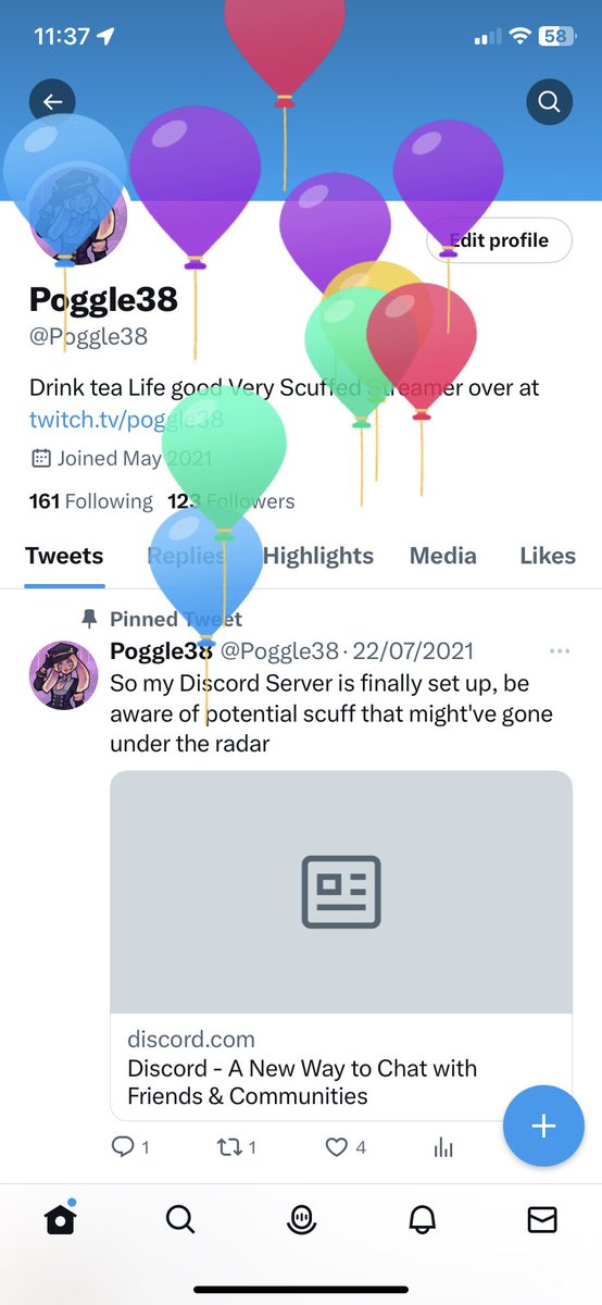 Poggle38's tweet image. Funny balloon joke
