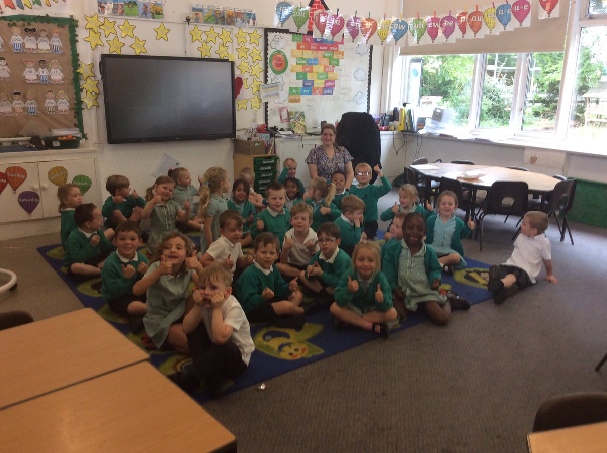 EyfsLakeside's tweet photo. We have had a fabulous time meeting our new teacher and exploring our new classroom 😀 Mrs Teece read us a story all about the colour monster it was so fun! https://t.co/YybxXLpIKz