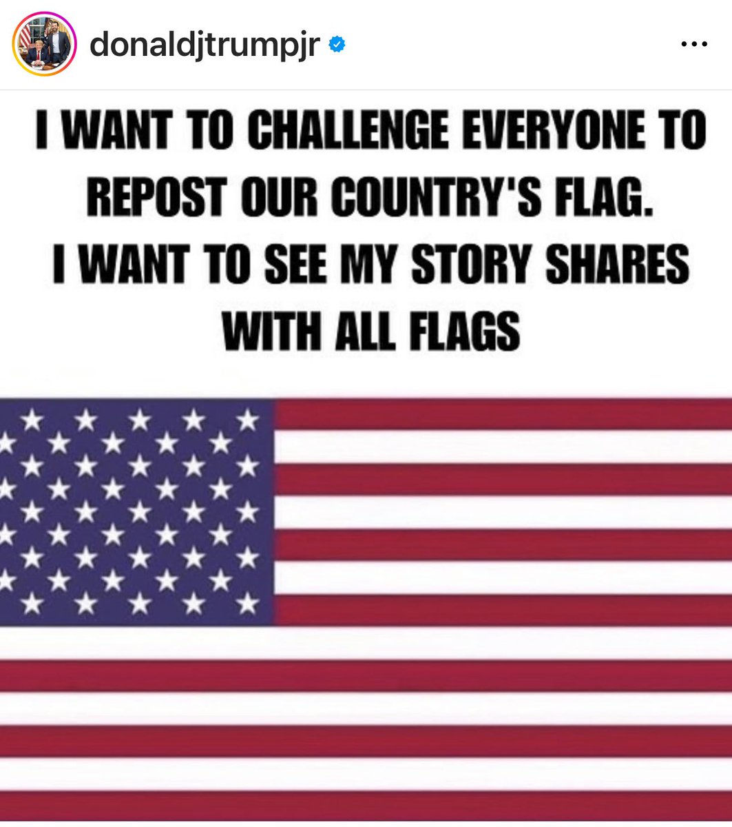 This is a good challenge.
Flood twitter with THIS FLAG
Repost or add your version.
🇺🇸🇺🇸🇺🇸