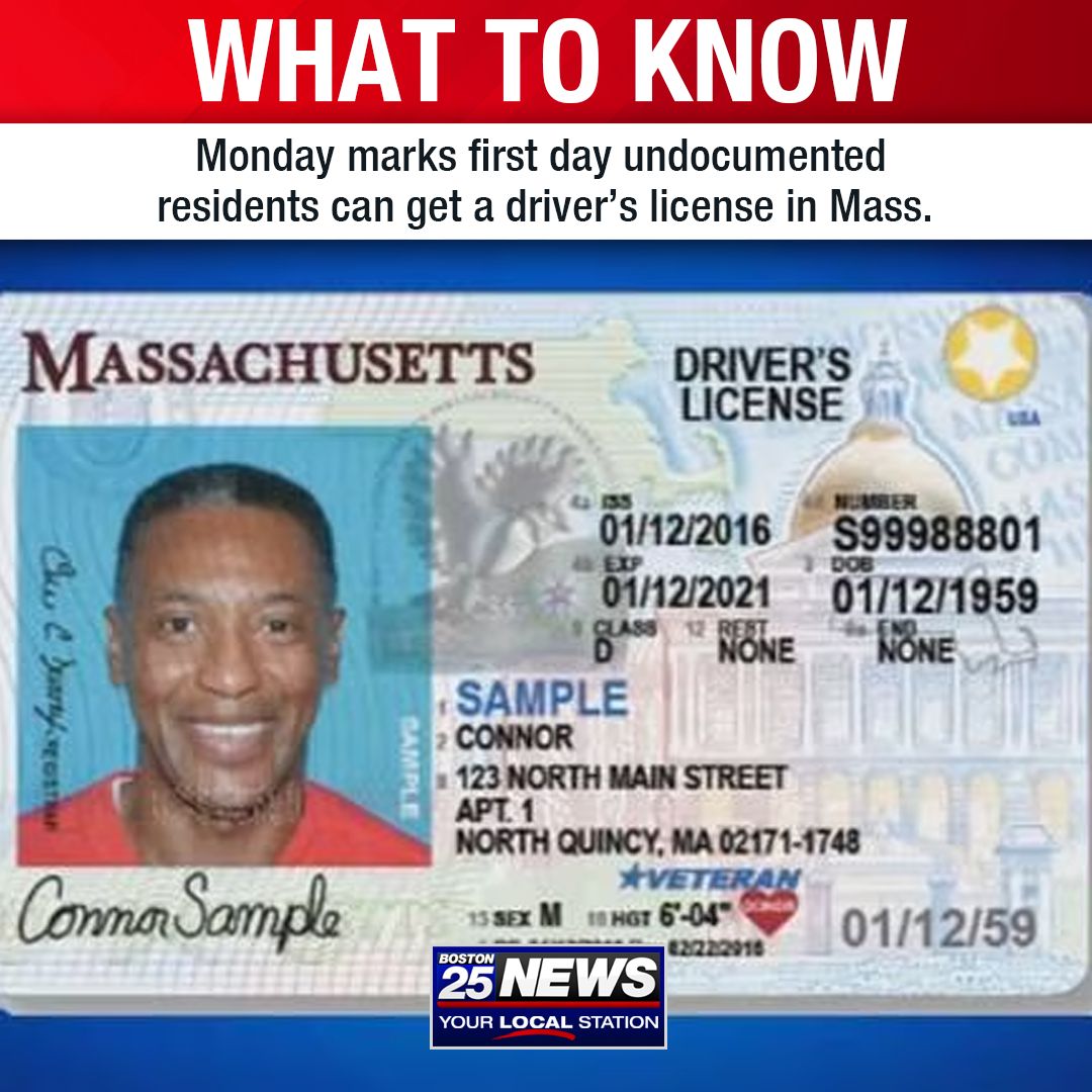 Boston 25 News on X: Monday marks the first-day undocumented immigrants in  Massachusetts will be able to obtain a learner's permit or driver's license  after a new law took effect over the