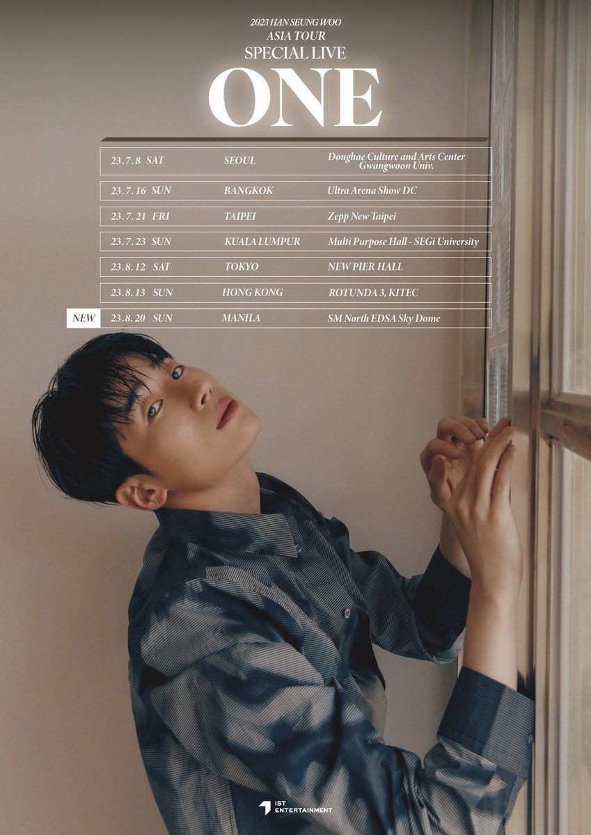 kmusify's tweet photo. ARE YOU READY?

Han Seungwoo added Manila on his 2023 Asia Tour “One” 

We can’t wait to see this talented and beautiful man on August 20, 2023!

More details coming soon!

#HANSEUNGWOO #VICTON #한승우 #빅톤 https://t.co/epZNC6RpOS