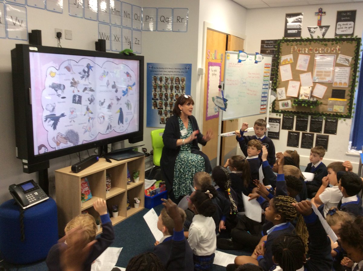 #2D and #2B enjoyed a visit from author @justdawned They asked Dawn lots of questions, including about the writing process and what inspired her...