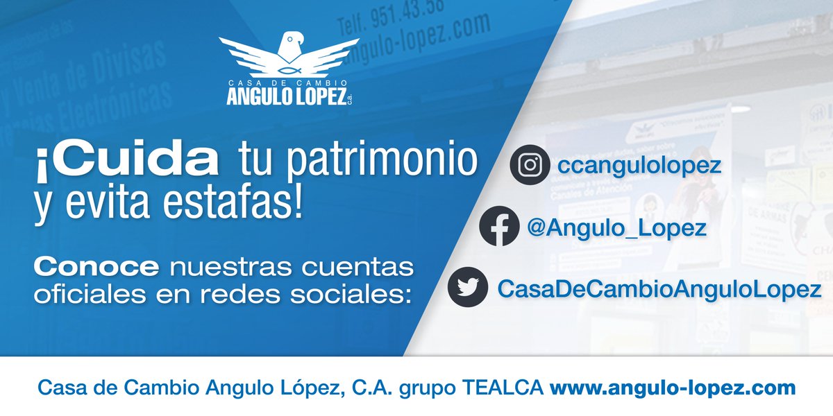 Angulo_Lopez's tweet image. Realiza tus transacciones con seguridad, elige instituciones legalmente establecidas y sigue los protocolos sugeridos. Tu patrimonio merece protección. ¡No lo dejes en manos inescrupulosas ni del azar!

#4Jul #4dejulio #remesas #divisas
