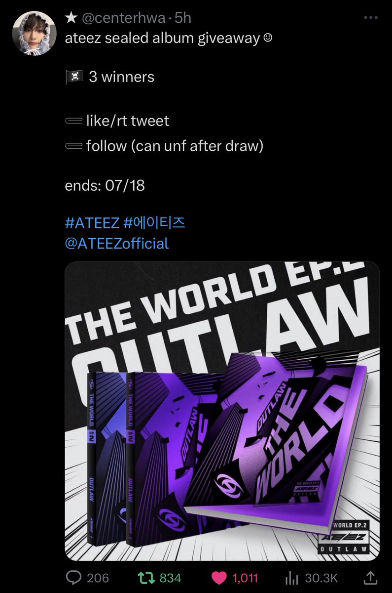 katussies's tweet photo. @centerhwa @ATEEZofficial tsym for the ga! https://t.co/Udxm0d2jfB