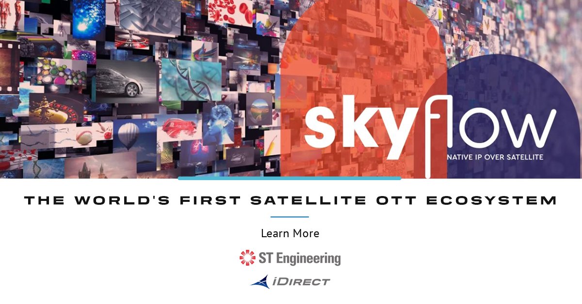 iDirect's tweet image. Discover how we&apos;re enabling service providers and telcos to deliver content to any device in any location &amp;amp; power the use cases that require satellite delivery of #OTT services via the #SkyFlow ecosystem: bit.ly/3zzneEx