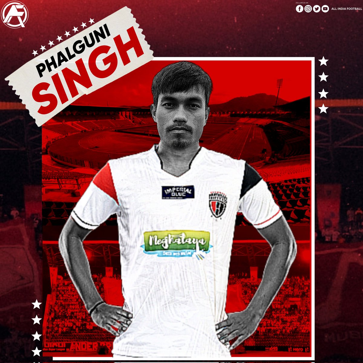 AllIndiaFtbl's tweet photo. OFFICIAL๐ข NORTHEAST UTD FC have announced the signing of PHALGUNI SINGH from SREENIDI DECCAN FC.
#northeastunitedfc #neufc #highlandersbrigade #HeroISL #allindiafootball https://t.co/NnVrTM1sK5