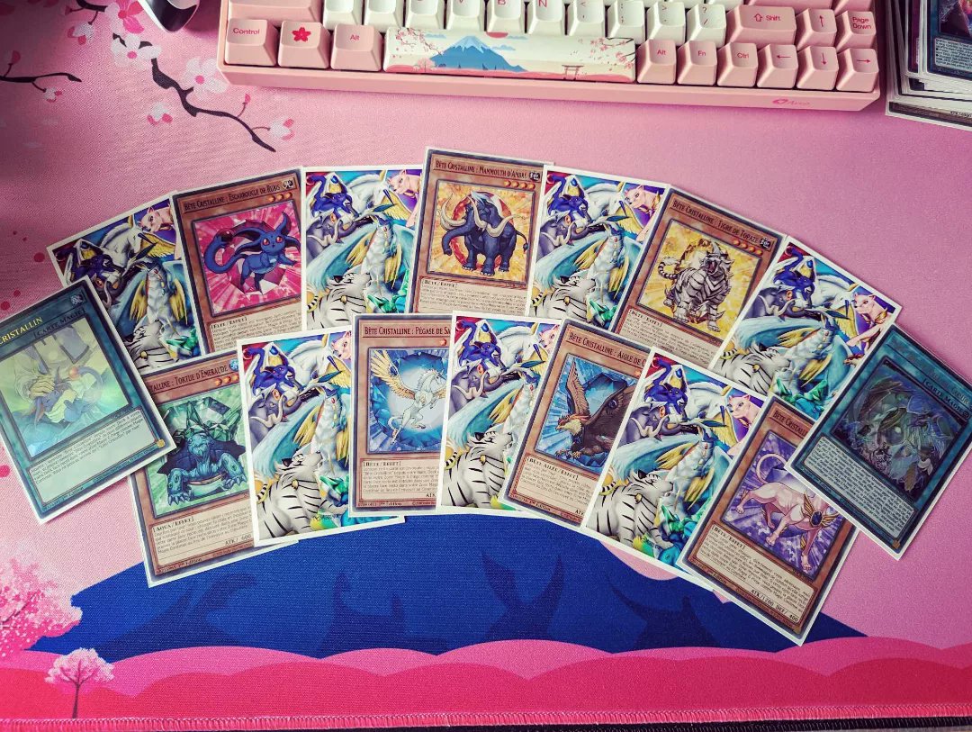 MiZyunia's tweet photo. Here's my drawing of Yu-Gi-Oh "Cristal Beast" card sleeve printed. 🌈

#yugioh #yugiohcards #crystalbeast #art #artcommission #cardsleeves https://t.co/UkuapA26HU