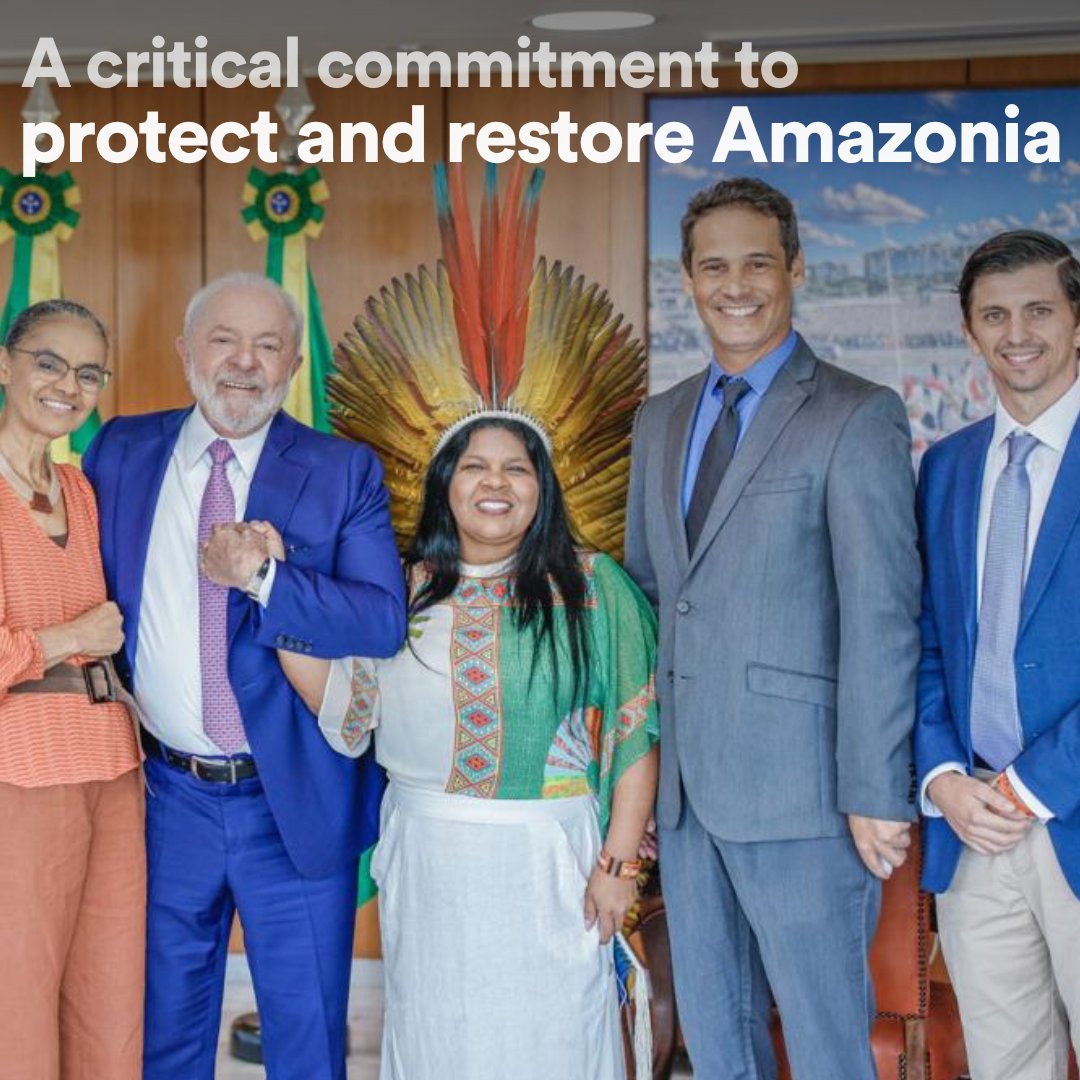 We are proud to be a part of a new $200M commitment to protect and restore Amazonia! The #ProtectingOurPlanet challenge, with Re:wild, will expand and manage protected areas and Indigenous territories over the next 4 years - read more here: rewild.org/press/protecti…