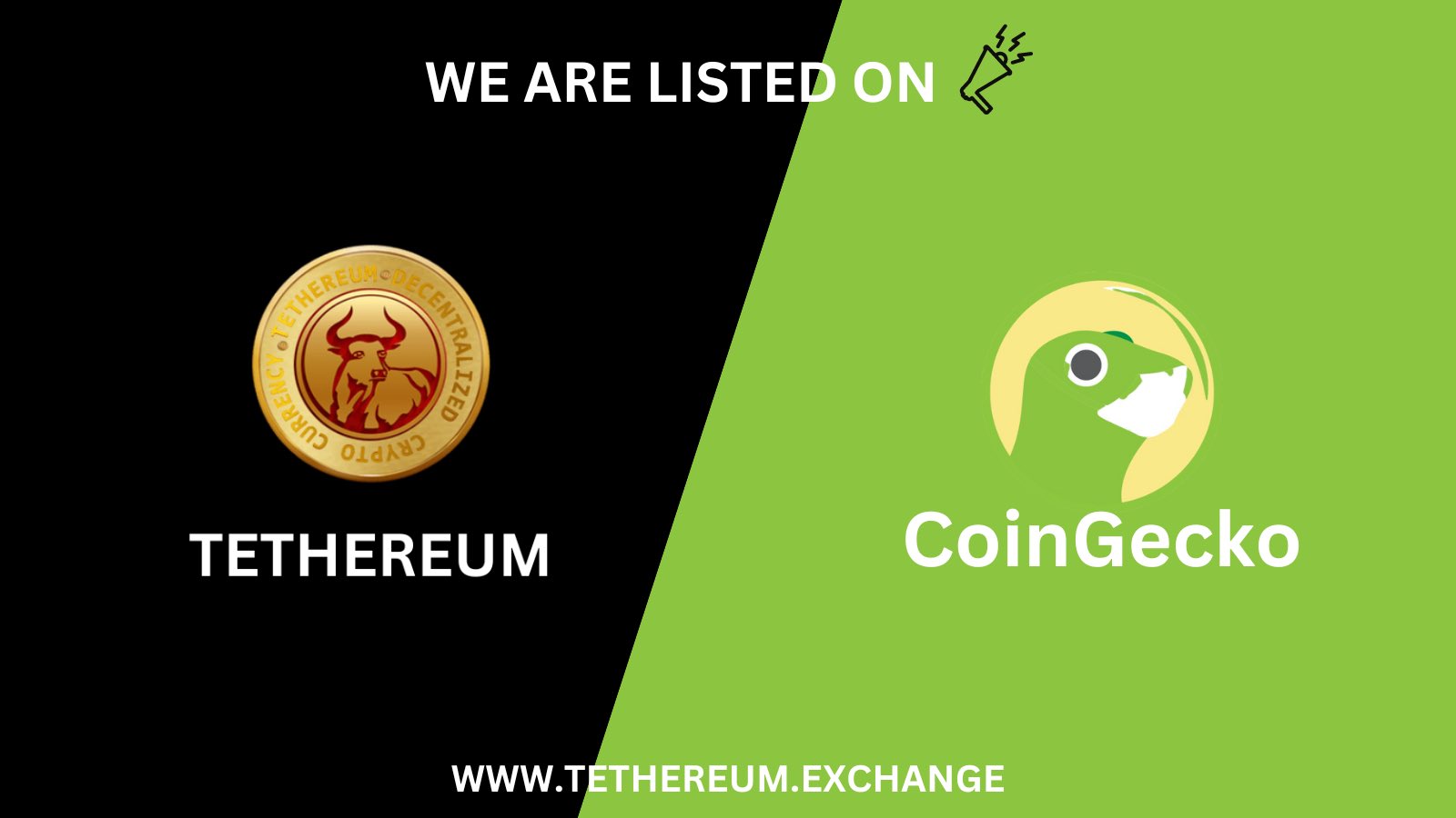 🦎 Coingecko_Lineup on Twitter: "📣 #CoinGecko Uproars a New listing! 🐂