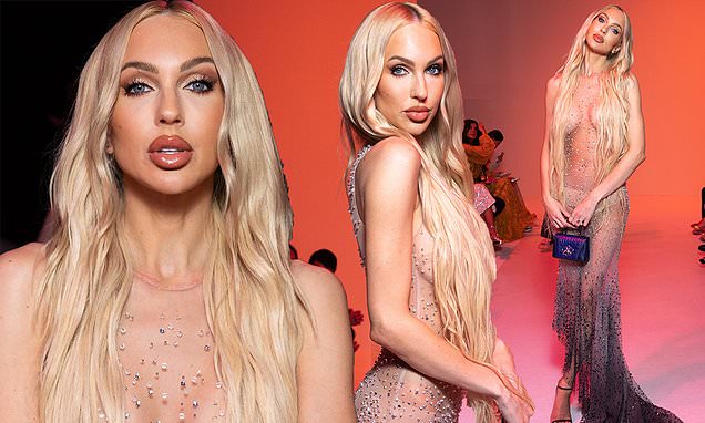 Braless Christine Quinn leaves practically nothing to the imagination