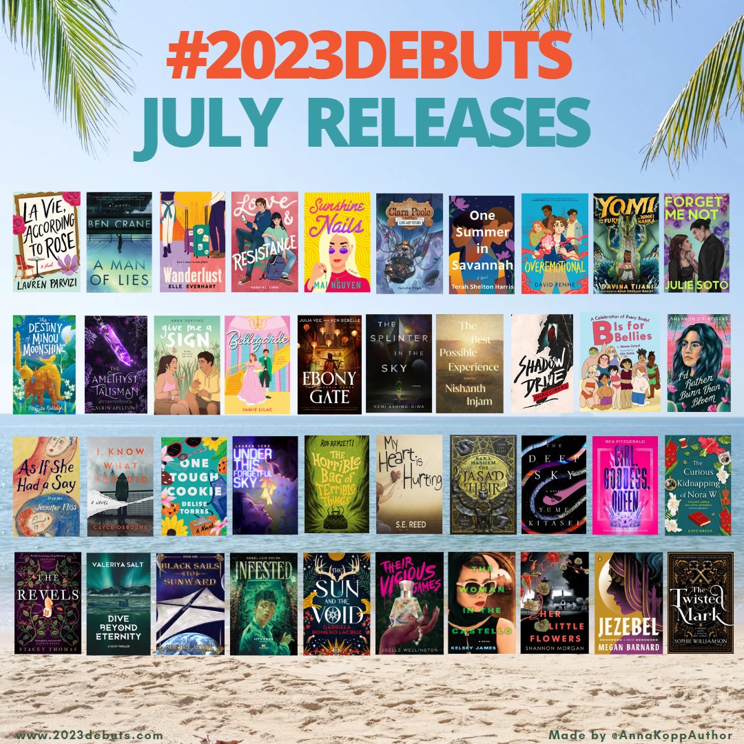 Another big month for the #2023Debuts! Check out our amazing July releases!