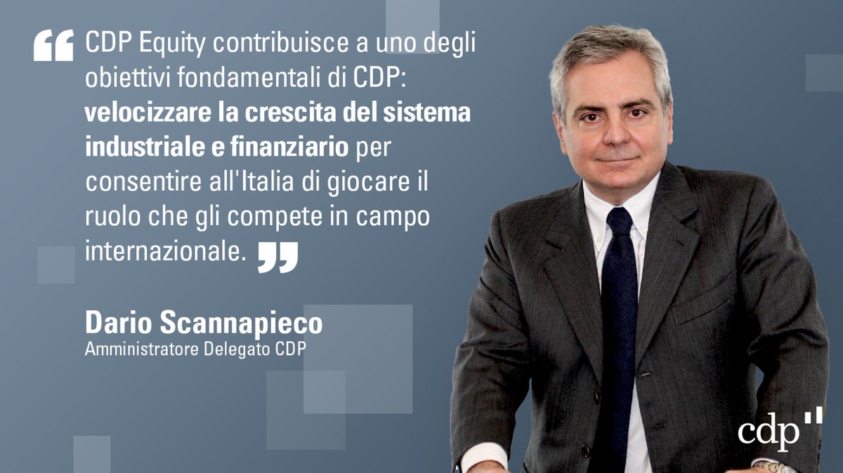 GruppoCDP's tweet image. “#CDPEquity con i suoi interventi, con il Fondo Italiano di Investimento e #CDPVentureCapital, svolge un ruolo chiave per far crescere il sistema industriale e finanziario 🇮🇹 e consentire al Paese di giocare il ruolo internazionale che gli compete". L’AD di CDP #Scannapieco (2/4)