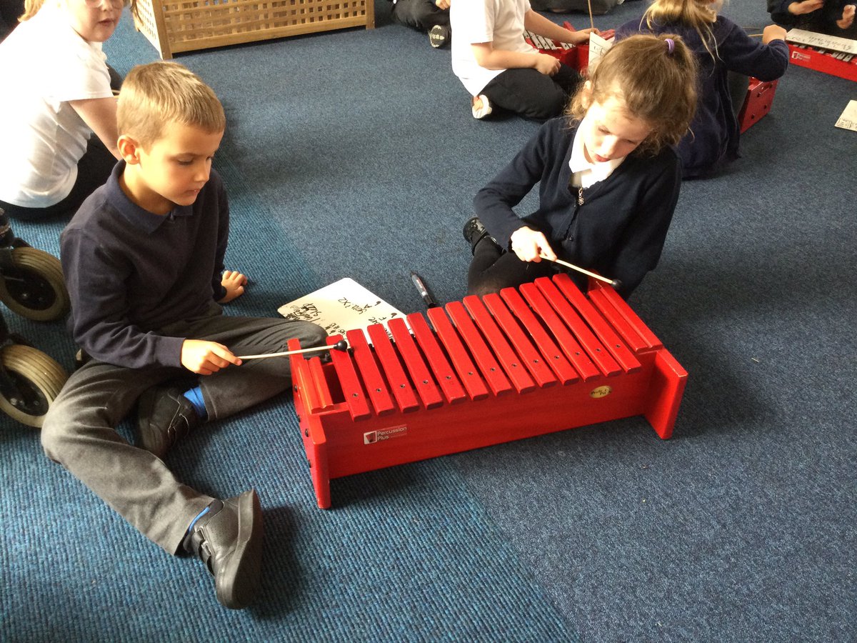 WCPSMusic1's tweet photo. Our Year 3’s deep in concentration, composing echoes and question and answer phrases. @WCPSc2026 @WCommonPS https://t.co/pXvvA7X99z