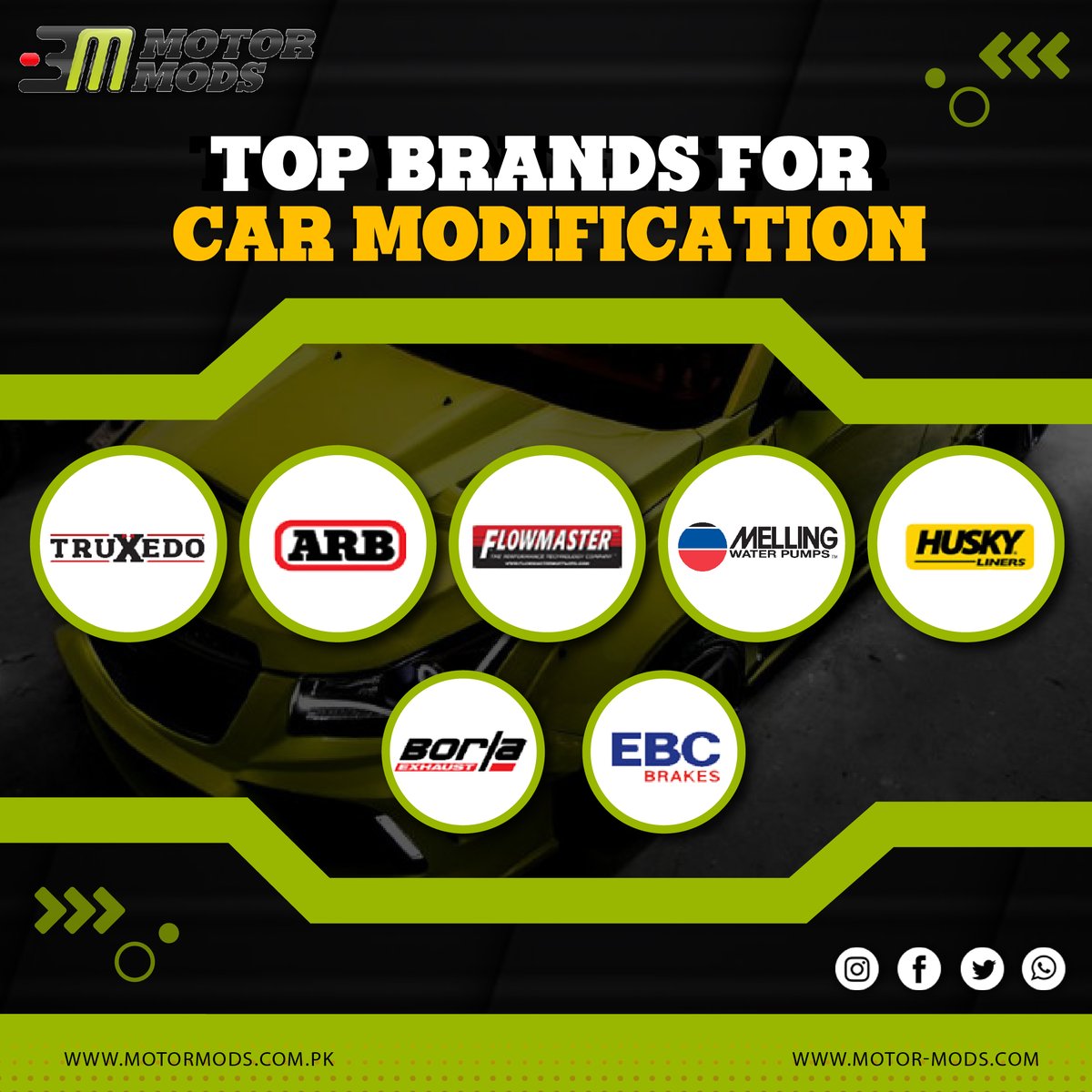 motormods4's tweet image. When it comes to car modification, there are several top brands that enthusiasts trust for high-quality parts and accessories.#TopQualityParts #PerformanceUpgrades #EnhanceYourRide #TrustedBrands #AutomotiveExcellence #StyleAndPerformance #UpgradeYourCar 
🚘🔷🚀🔧🚙⚙️🔊🔥🏁🏎️🚗💨