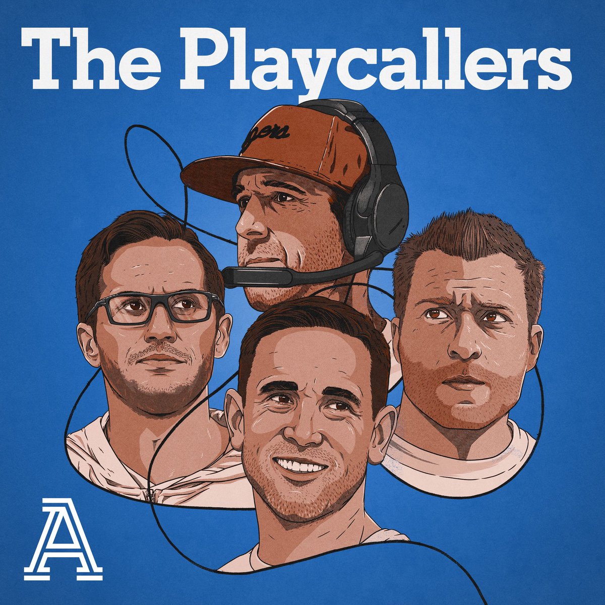 We’re one week out from “The Playcallers” drop…thrilled to share the “album cover” with you…some very talented people <a href="/TheAthletic/">The Athletic</a> created something that tells such a story the more you look. The human story, within all the football, is in the details - just like the series: