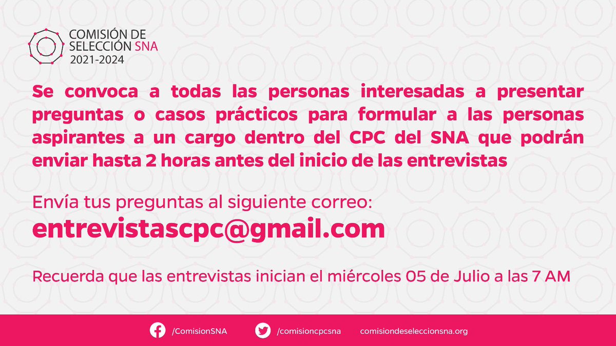 🔊Presenta preguntas o casos prácticos para los aspirantes a un cargo al CPC del SNA.