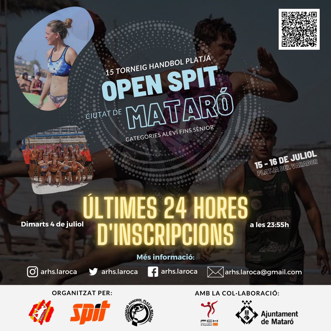 🔉 𝑼𝑳𝑻𝑰𝑴𝑬𝑺 𝑯𝑶𝑹𝑬𝑺‼️

🚨 Ja tens la inscripció feta? Últimes hores per poder realitzar-la. 

👉🏽 Tan sols has d'entrar en el següent enllaç i allà et sortirà tot explicat: forms.gle/gMCbTCwDyGepEK… 

Pel que necessitis contacte amb nosaltres! T'esperem!

🧡💙