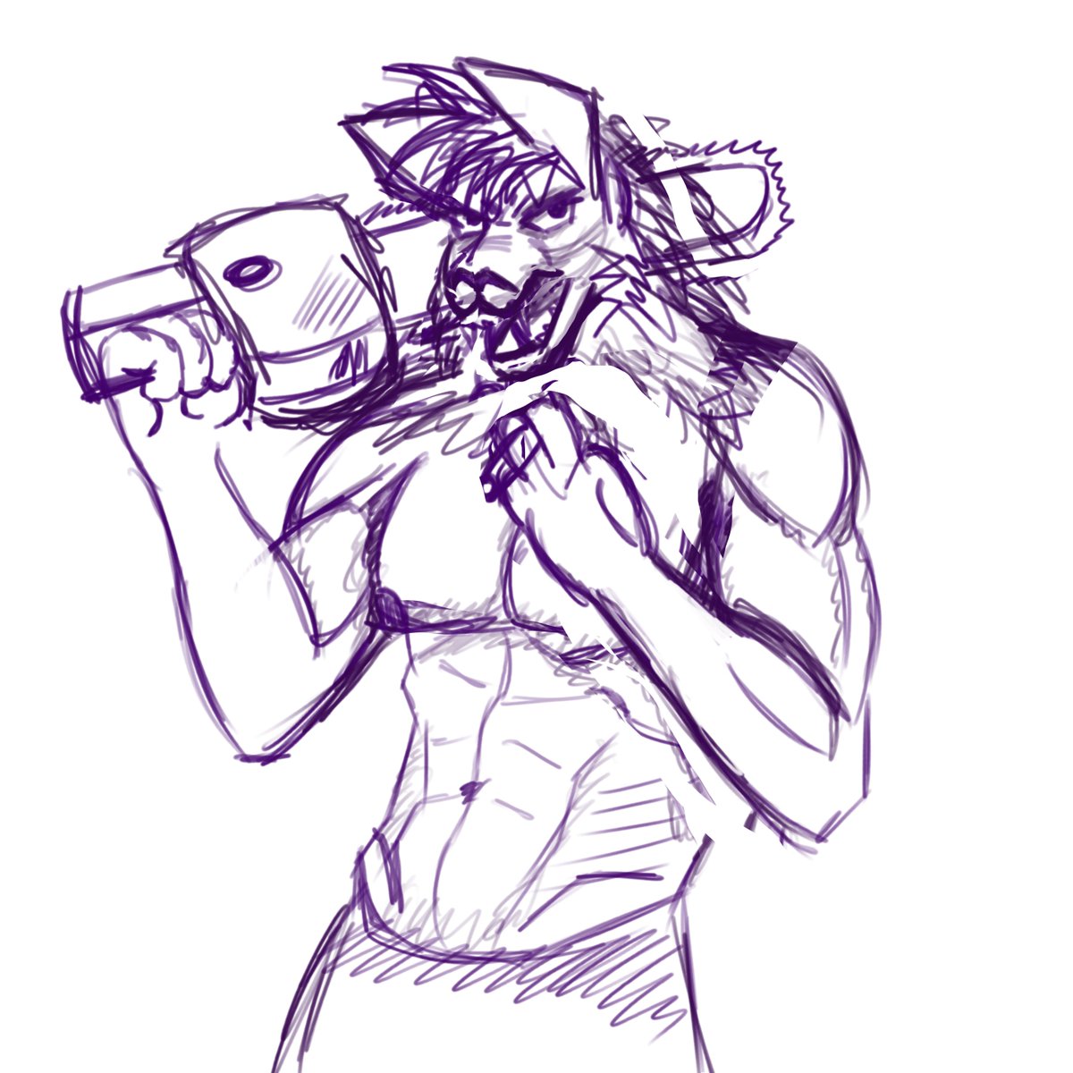 chainsaw sketch #furry #furryart #furryartwork