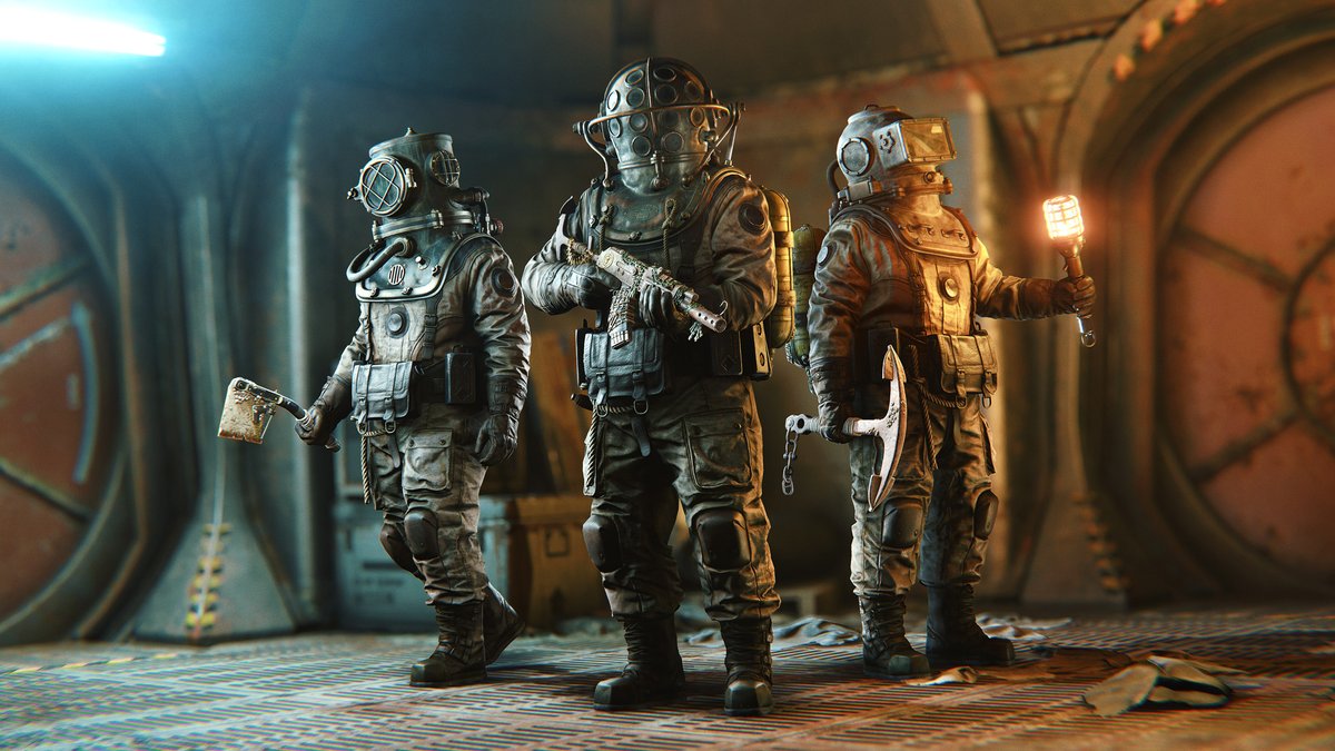 playrust's tweet image. Rust's monthly map wipe &amp;amp; mandatory update will be released this Thursday at 19:00 BST / 14:00 ET 

Update includes:
🌊New Water System
⛴️Tugboats
🤿Abyss Item Store DLC Pack
🧚‍♀️Ferry Terminal
⬛Shader Improvements
🛠️Various Fixes &amp;amp; More!