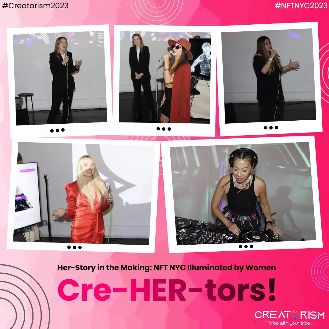 CreatorismXYZ's tweet photo. Leaders at @CreatorismXYZ in NYC.
#creatorism #WOMEniNTech #WEB3 https://t.co/FzgaHz4H5m