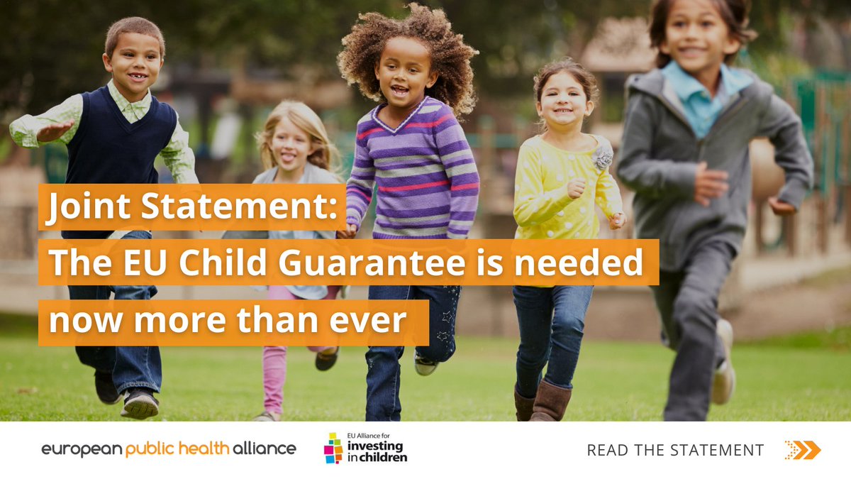 📢 Urgent! 1 in 4 EU children face poverty, social exclusion and health challenges. We demand action through the #ChildGuarantee! 

Read more here 👉 epha.org/the-eu-child-g…
 
🪁 #ChildGuarantee #SocialInclusion