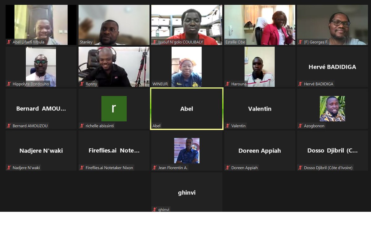 AfLIACon's tweet photo. C'est une grande satisfaction de voir les participants de la cohorte française du cours en ligne sur les Wikidata de l'AfLIA recevoir leur diplôme aujourd'hui. (1) #AfLIAWikidataCourse #VirtualGraduation https://t.co/koI1UZcZ3L
