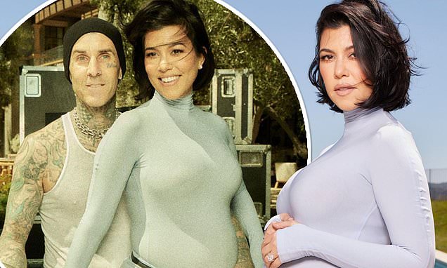 Pregnant Kourtney Kardashian drops her gluten-free diet for gender reveal