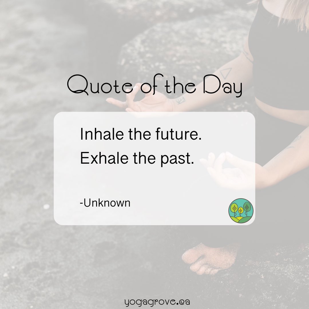 YogaGroveTO's tweet photo. Try to let go of the past and the things you cannot control. Focus on bettering yourself, and keep moving forward to create the life you want. 🌞🌼 https://t.co/uI2zGjTdFi