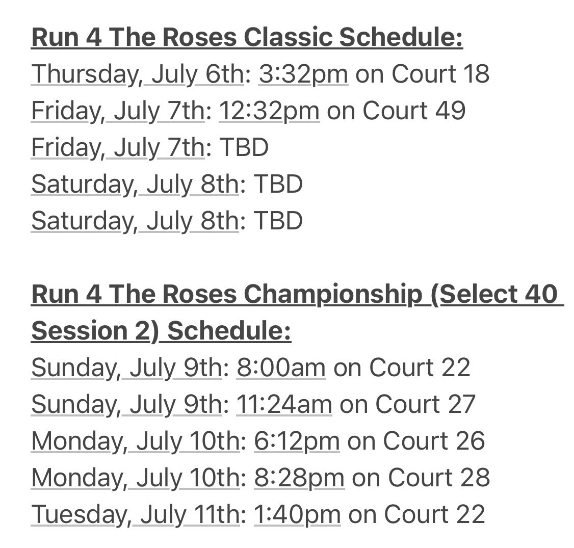 Coaches, 2025 Michigan Drive Premier Paiz S40 will be in Louisville, KY from July 6th - July 11th for The Run 4 The Roses Classic and The Select 40 Session 2. Here is our roster and schedules: