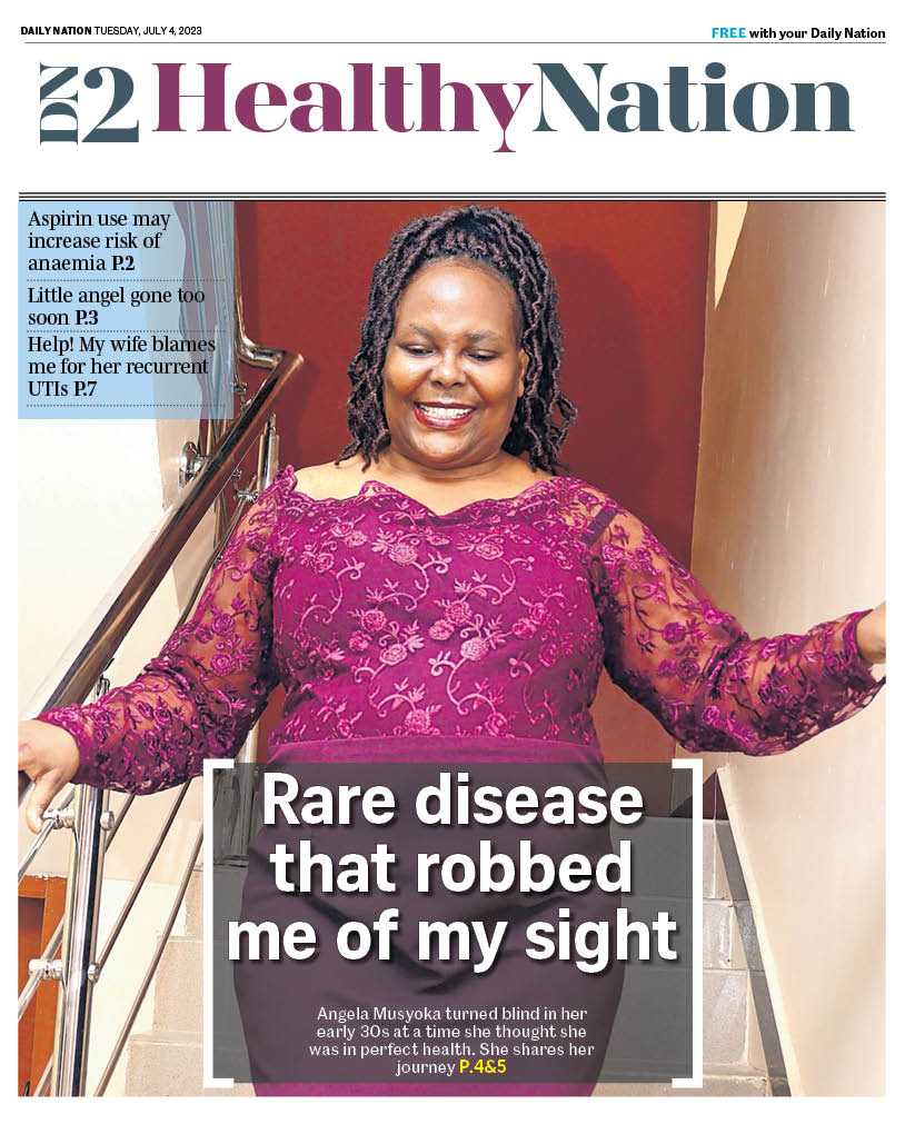 Angela Musyoka turned blind in her early thirties at a time she thought she was in perfect health. Catch her story and much more in tomorrow's #HealthyNation pullout. Free with your #DailyNation every Tuesday. 

epaper.nation.africa/ke