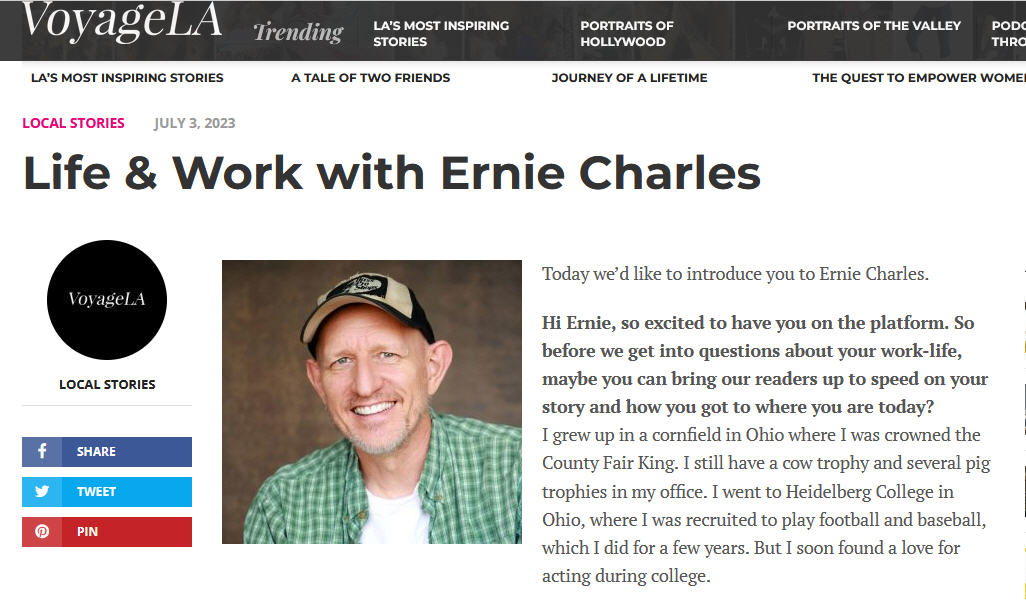 Life  voyagela.com/interview/life…  Love it.  Thank you to everyone for your support.  😃