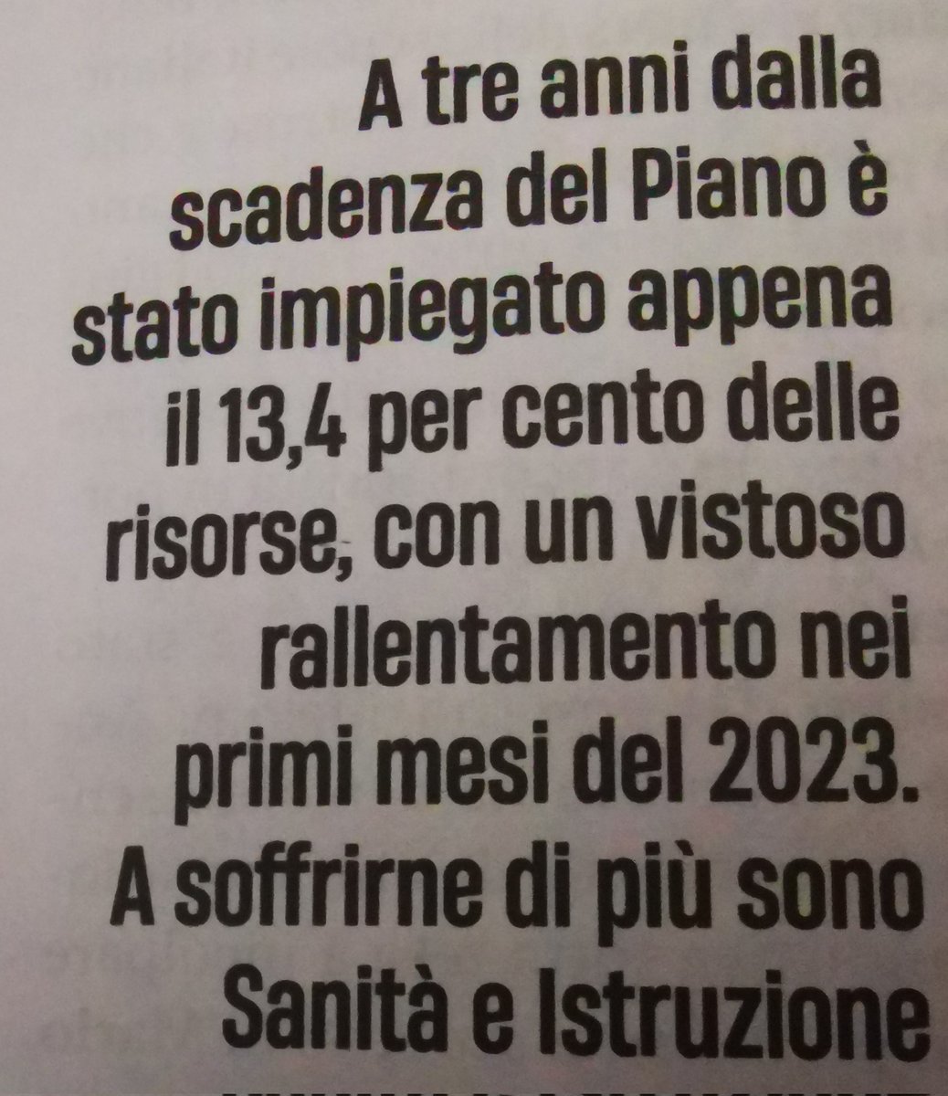 Tò ma guarda un po', Sanità e Scuola, chissà come mai??? #PNRR #SistemaItalia #Fitto