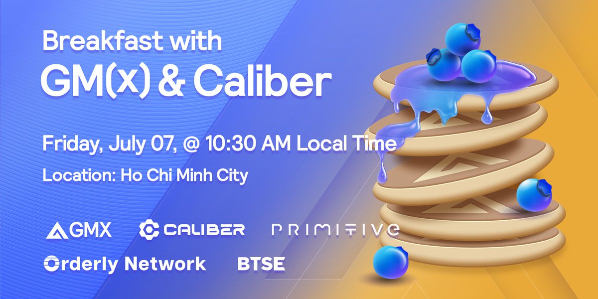 <a href="/awscloud/">Amazon Web Services</a> <a href="/realkaiyong/">Kai Yong</a> <a href="/DarthCastelian/">castelian.eth 🇻🇳 | ❤️ Memecoin</a> <a href="/OrderlyNetwork/">Orderly</a> <a href="/HookedProtocol/">Hooked Protocol🪝</a> <a href="/chainlink/">Chainlink</a> <a href="/CertiK/">CertiK</a> on the 7th I will be co-hosting a more Defi focused GM(x) w/ Caliber breakfast with caliber.build, featuring team member from <a href="/GMX_IO/">GMX 🫐</a> <a href="/OrderlyNetwork/">Orderly</a> and friends from <a href="/KyberNetwork/">Kyber Network</a> <a href="/BTSE_Official/">BTSE</a> and other local defi chads

(please DM for event detail)