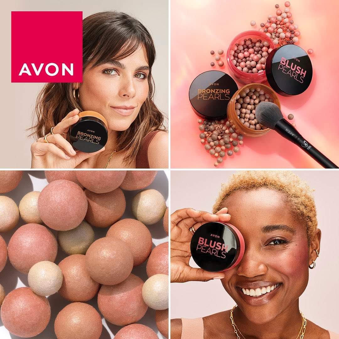 IBesciak's tweet photo. Want a dreamy summer ✨glow✨, all year round? Then treat yourself to Avon's upgraded Bronzing &amp; Blush Pearls. Both are available in 4 different shades to suit your unique skin tone 💗 Just £8 each
https://t.co/5XOxnNha3A
#Avon #MakeUp #BronzingPearls #Blusher #Beauty #women  #uk https://t.co/M8GKWaiHb9