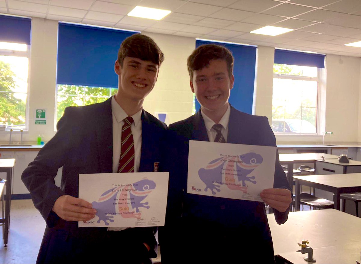 PATKingsSchool's tweet photo. Congratulations to our #Gold award winners from the Biology Challenge 2023 🏅 Brilliant! #UKBC #proud #ThisIsKings https://t.co/aGVbmAHo8l