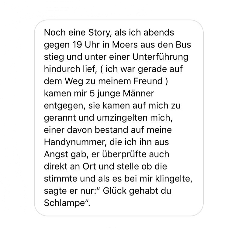 Caption auf Instagram! 

#catcallsofberlin #ankreiden #catcalling #stopptbelästigung #stopcatcalling #feminismus #chalkback #catcalls #berlin #feminism #stopstreetharassment

 instagram.com/catcallsofberl…