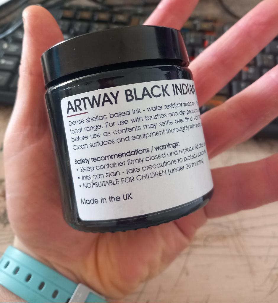 JamesAbellArt's tweet photo. #Mondays are good when I get a big #pot of black #Indian ink in the post for #drawing #art #artway https://t.co/Z7FeJggPez
