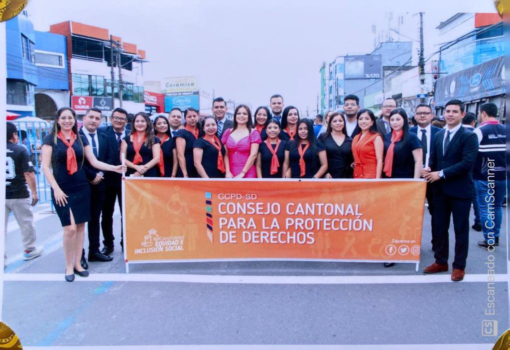 El personal administrativo y operativo del <a href="/CCPDSD/">CCPD Santo Domingo Ecuador</a> participa con patriotismo del Desfile Cívico por los 56 años de cantonización de Santo Domingo.

#SomosCiudad #WilsonErazoAlcalde #SantoDomingoesEcuador