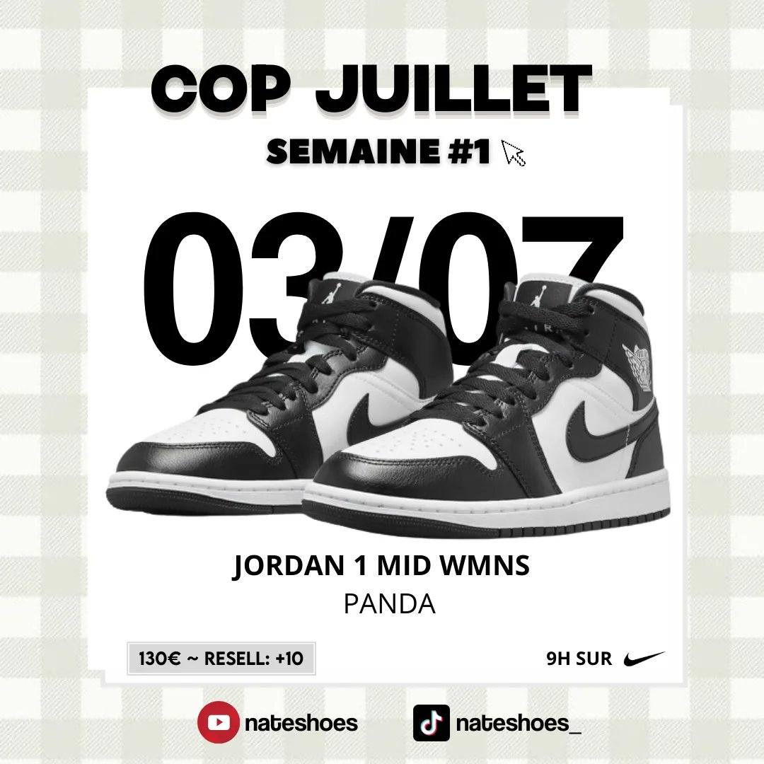NateSHOW_'s tweet photo. Ma sélection des paires de sneakers les plus hypes de la première semaine de Juillet 🚀

N'oublie pas de me soutenir en t'abonnant sur Twitter, Instagram, Tiktok et Youtube ou en te procurant mon "Guide du Resell" sur https://t.co/wfmx1AWFpW 💎
#sneakers #cop #resell #snkrs https://t.co/tKopu4Z40E