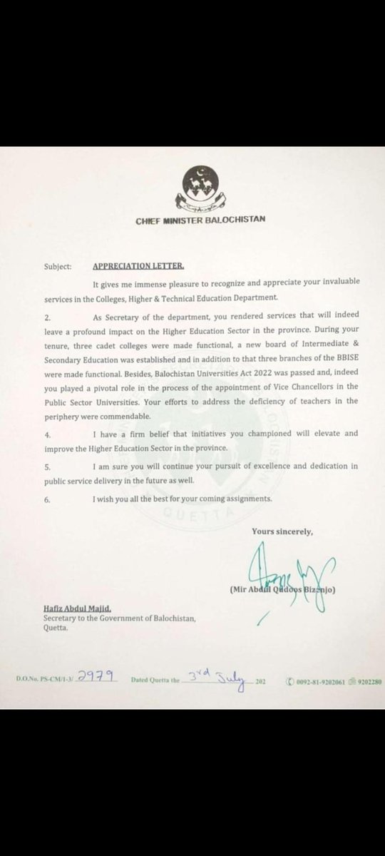 samadkhan413's tweet photo. Haf A Majid sb
Working under ur visionary &amp; inspiring leadership was a wonderful experience. U made no compromise on merit &amp; quality of Edn. Empowered &amp; confident the Heads/Principlals to work fearlessly &amp; deligently. Found u much suportive in our mission of imparting quality Edn https://t.co/xum0LaV2SK