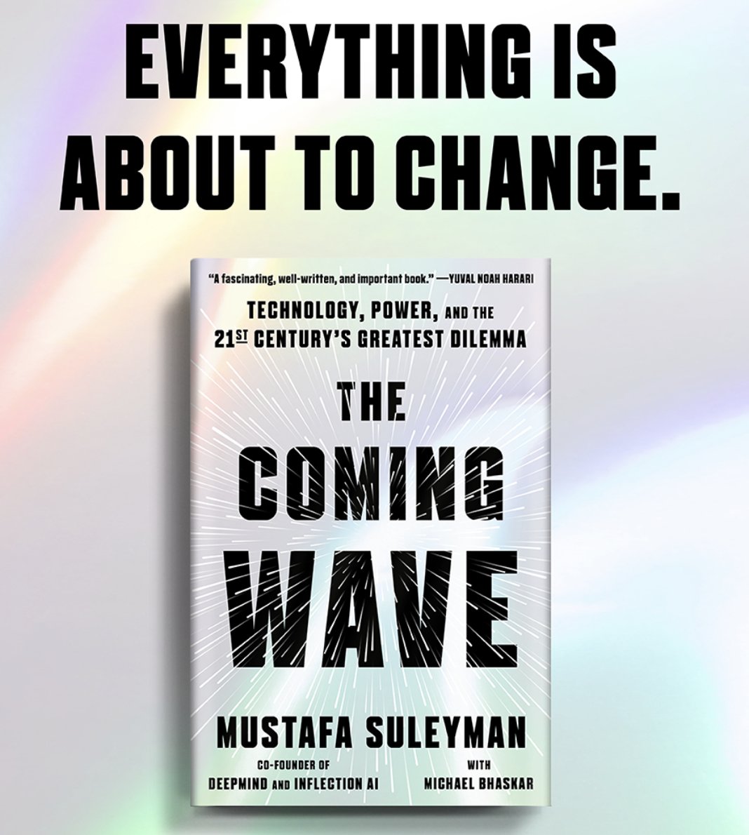 The coming wave really is going to change the world 

Ultimately, we humans *may* no longer be the primary planetary drivers... it's possible the majority of our daily interactions will be with Als

Read my book to hear what I think we need to do about it the-coming-wave.com