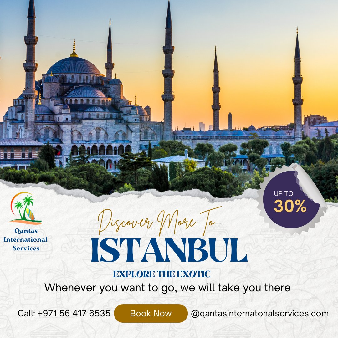 qantas_services's tweet photo. Explore Istanbul and Explore Your Journey.
Enjoy your travel destinations with Qantas International Services -Travel and Tourism.
#uae #myuae #uaefashion #uaelife #uaebloggers #instauae #uaecars #uaeblogger #uaeshopping #uaena #uaeu #hermesuae #uaefood #uaefitnessmovement https://t.co/hiAt4dkOVV