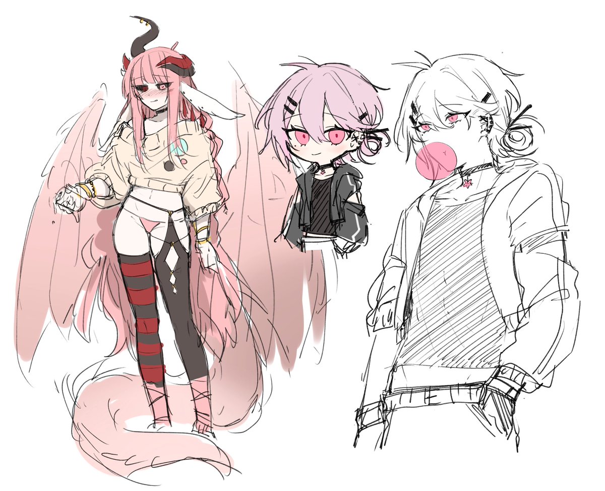 左右無關的塗鴉不過都是粉紅色的